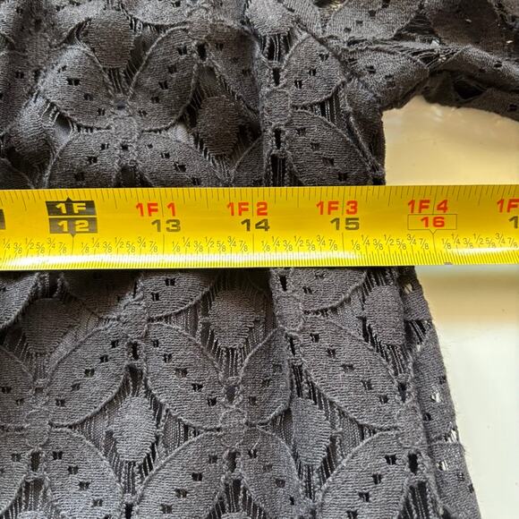 NWT Charming Charlie Sz XS Black Lace Dress Wednesday Addams Costume - Picture 11 of 12